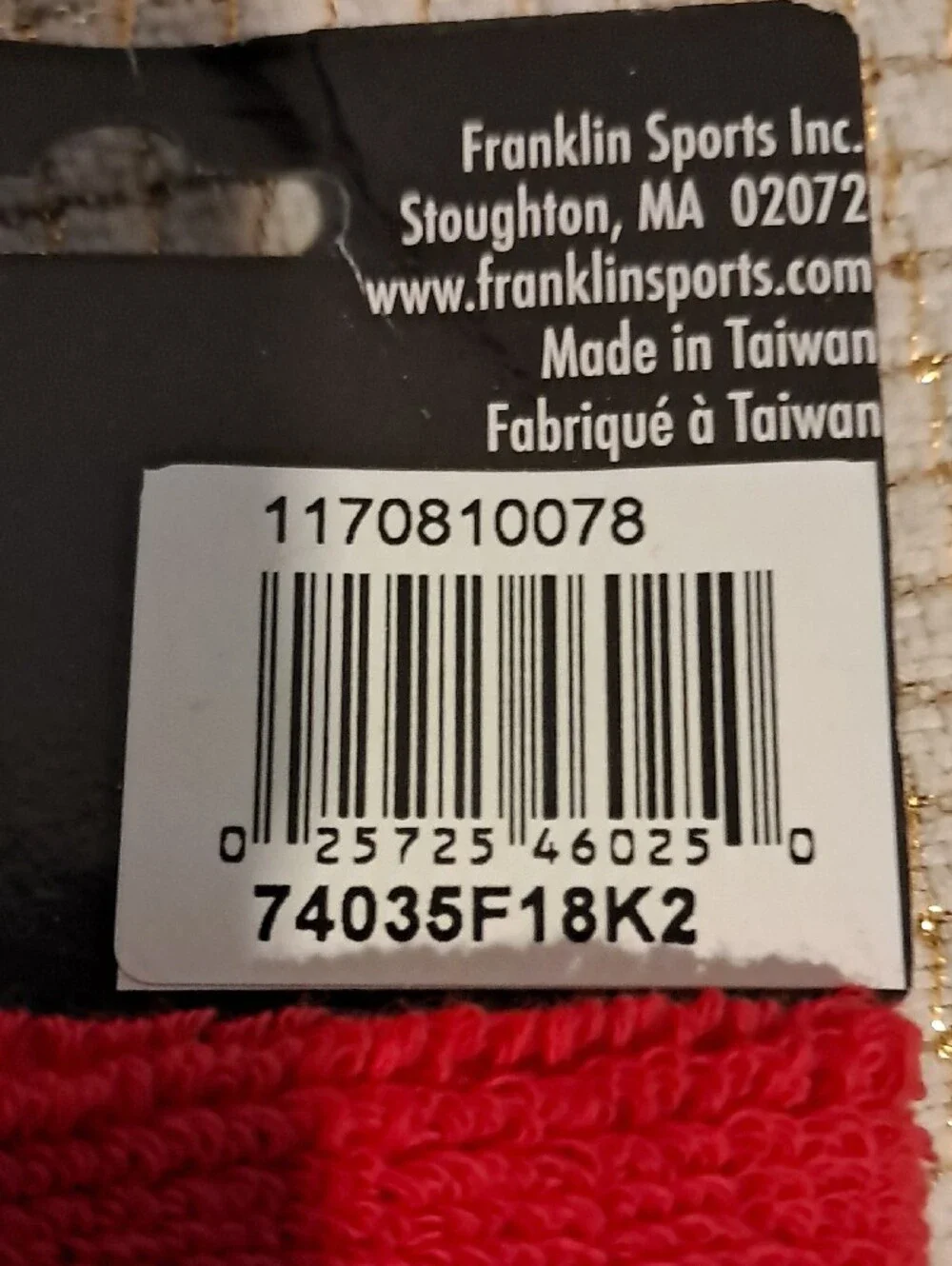 NHL Panthers Red Wristbands with Embroidered Logo